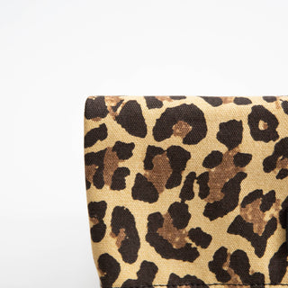 Fold Over Leopard Print Clutch