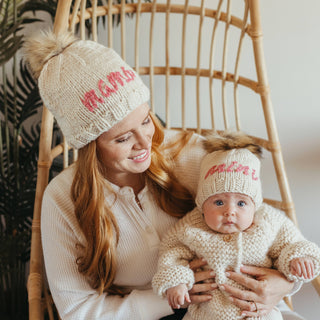 Mama Cerise Beanie Hat Adult - Matching Baby Hat Available