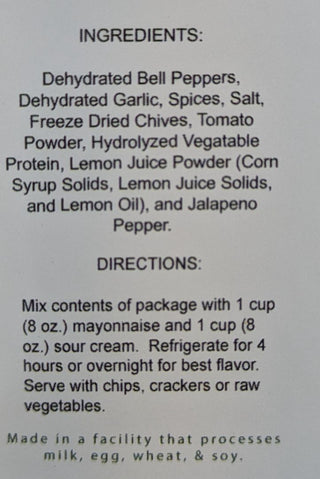 Southwest Dip Mix | Mills Gourmet - JSQ Mercantile