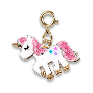 Gold Glitter Unicorn Charm - Charm It!