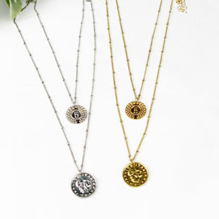 Adjustable Layered Vintage Coin Necklace