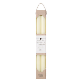 12" Tapers - 2pk: Ivory - JSQ Mercantile