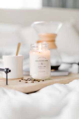 Fresh Roasted Coffee – Soy Wax Mason Jar Candle