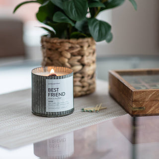 Bookworm Rustic Vintage Farmhouse Wood Wick Candle: 10oz - JSQ Mercantile