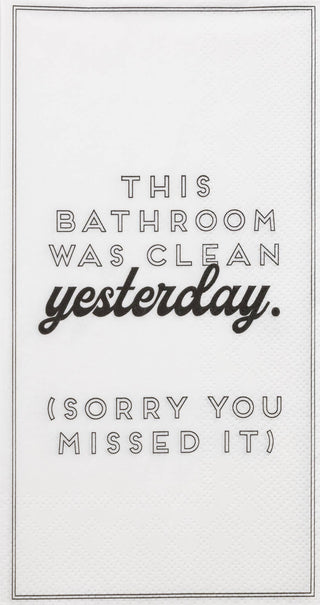Paper Guest Towel 16 Count - Clean Yesterday - JSQ Mercantile