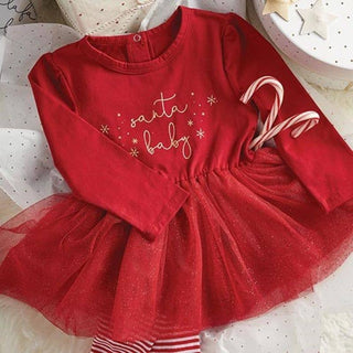 Dress - Santa Baby , 6-12 months - JSQ Mercantile