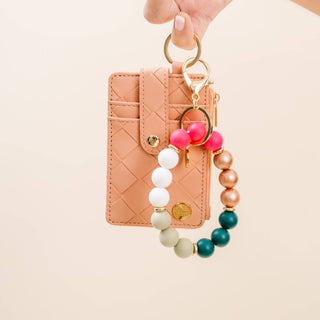 Holiday Hands-Free Keychain Wristlet - Oh What Fun - JSQ Mercantile