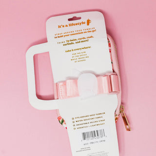Tumbler Fanny Pack - Sweet Meadow Pink - JSQ Mercantile