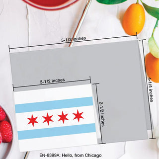 Hello, from Chicago, Greeting Card