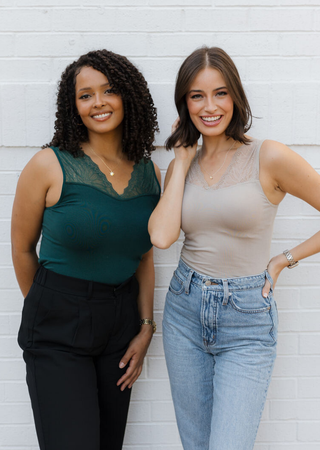 Reversible Lace Inset Top - Plus Size Available