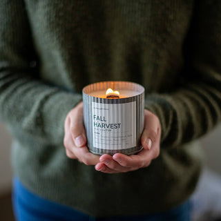 Bookworm Rustic Vintage Farmhouse Wood Wick Candle: 10oz - JSQ Mercantile