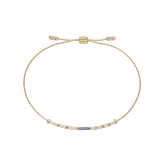 Boy Mama Morse Code Bracelet | Gold