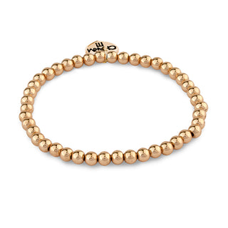 Gold Bead Stretch Bracelet