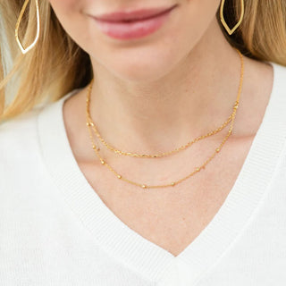 Delicate Double Appeal Necklace | Gold Plated