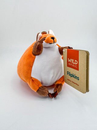Flipkins Red Fox – 5 Inch Always Lands Upright Plush Toy by Wild Republic | JSQ Mercantile – La Grange, IL