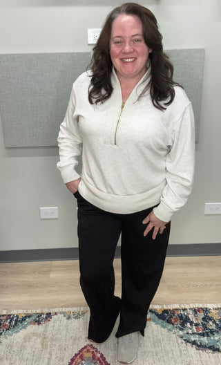 Butter Modal Wide Leg Lounge Pants with Modern Side Slits