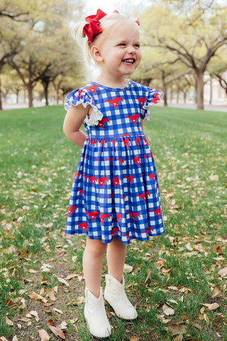 Red Grosgrain Clip In Hair Bow - Medium