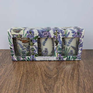 Lavender Rosemary 3 Votive Candle Gift Set