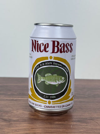 Nice Bass - Men's Socks in a Beer Can - One Size Fits All