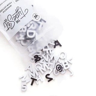 1" Magnetic Letters Paper White | The Type Set Co - JSQ Mercantile