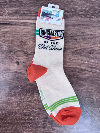 Ringmaster Shitshow Crew Socks
