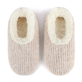 Oatmeal Teddy Bear Faux Fur Snoozies with Memory Foam