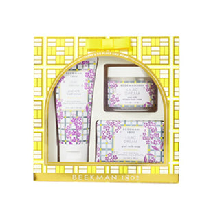 LILAC DREAM: 2OZ HAND CREAM, 2OZ BODY CREAM, 3.5O