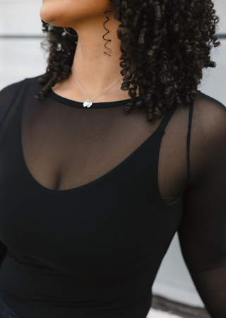 Second Skin Sheer Long Sleeve Mesh Top – Curvy