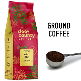 Door County Candy Cane Holiday Coffee 8oz Bag – JSQ Mercantile – a women’s boutique and gift shop in La Grange, IL