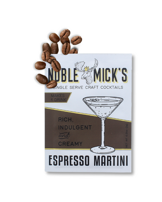 Espresso Martini Single Serve Craft Cocktail Mix by Noble Micks