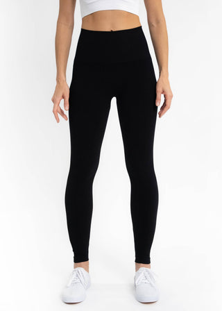 High waist buttery soft leggings with tummy control waistband and four-way stretch, one size fit, JSQ Mercantile – a women’s boutique and gift shop in La Grange, IL