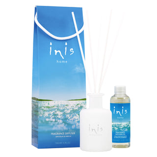 Inis Energy of the Sea Fragrance Diffuser 100ml – Ocean-Inspired Home Scent with Reed Sticks – Available at JSQ Mercantile, La Grange, IL