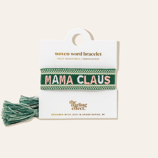 Holiday Woven Bracelet - Mama Claus - JSQ Mercantile