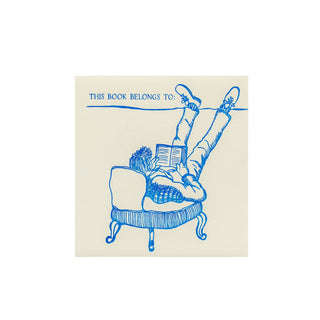 Person Reading Bookplates | Set of 6 - JSQ Mercantile